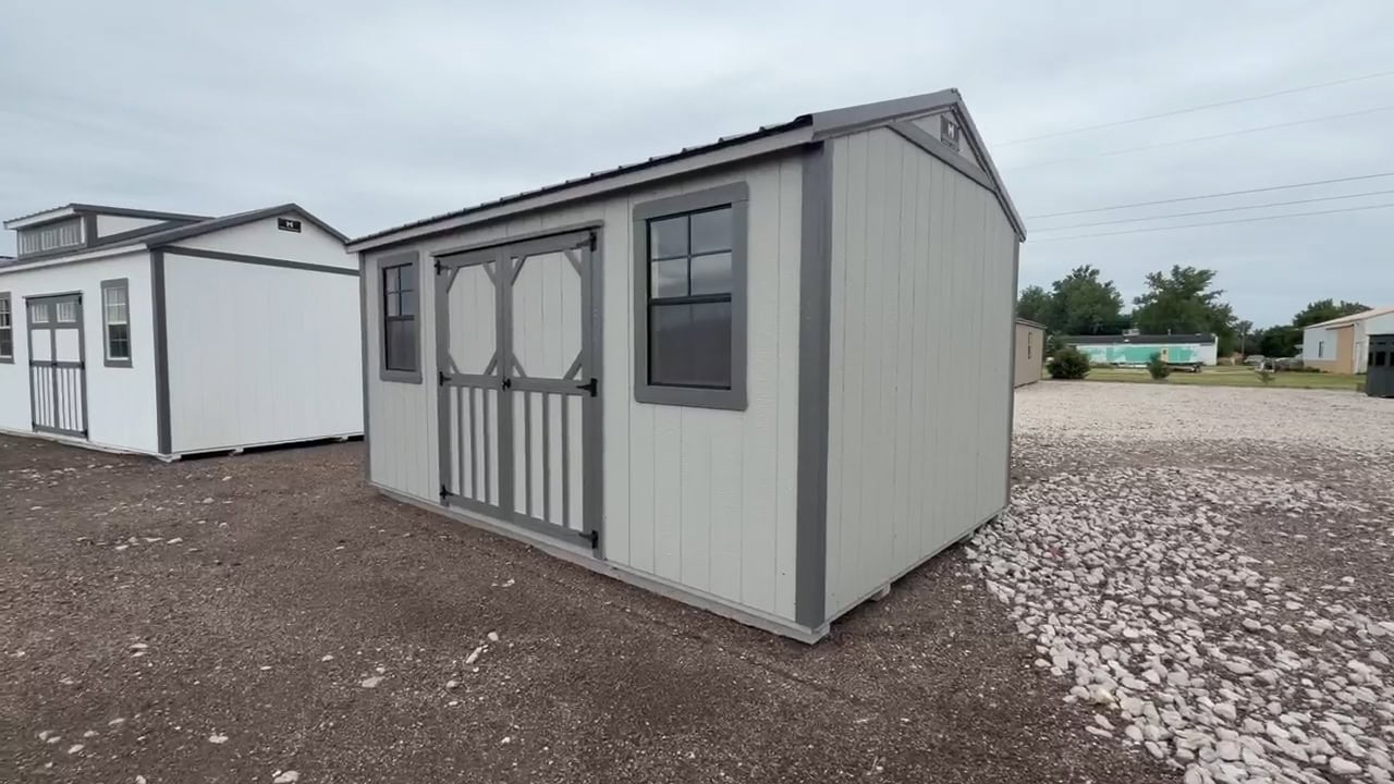 2099-10x16-Garden-Shed-Ash Gray-and-Charcoal-front-right